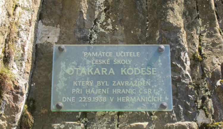 Pomník Otakara Kodeše.