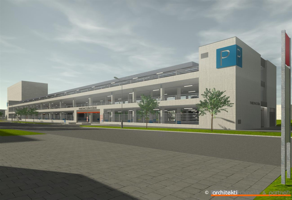 OBRAZEM: Jak bude vypadat nový parkovací dům Rožberk v Hradci Králové