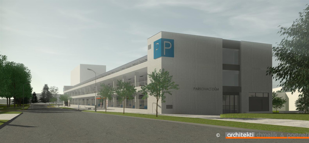 OBRAZEM: Jak bude vypadat nový parkovací dům Rožberk v Hradci Králové