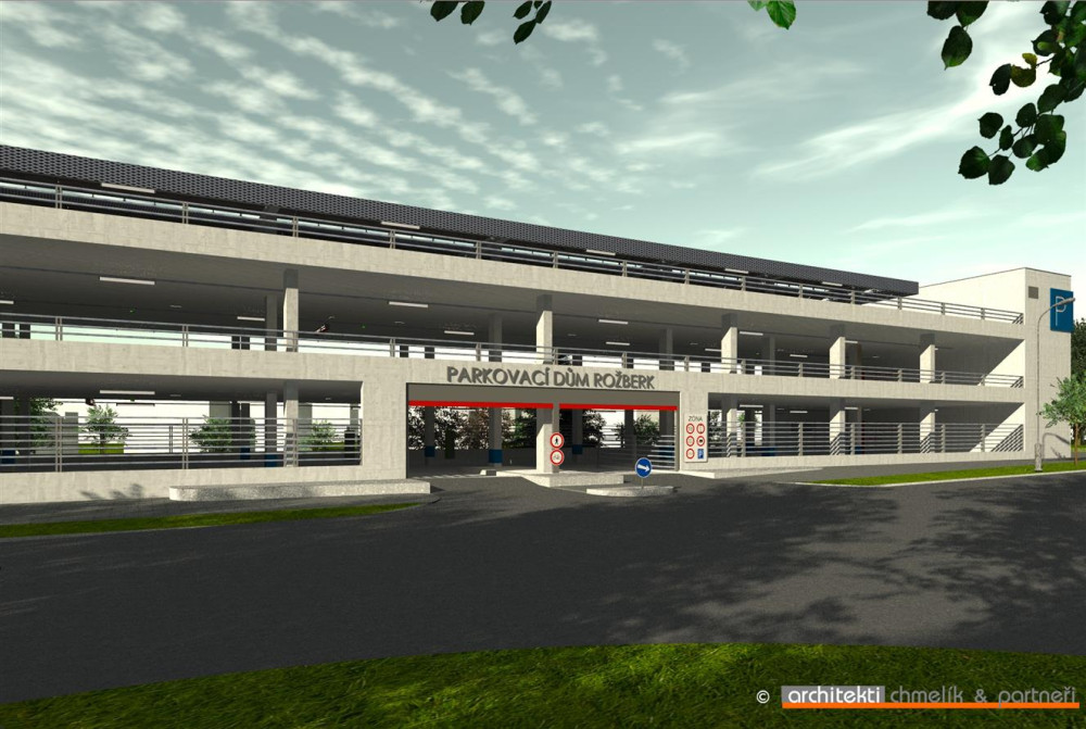 OBRAZEM: Jak bude vypadat nový parkovací dům Rožberk v Hradci Králové