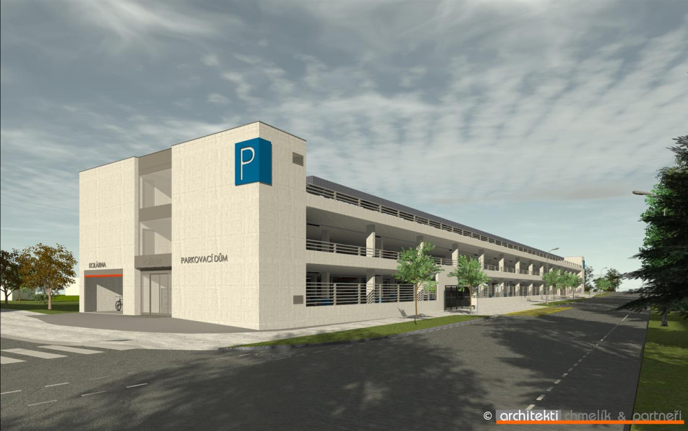 OBRAZEM: Jak bude vypadat nový parkovací dům Rožberk v Hradci Králové