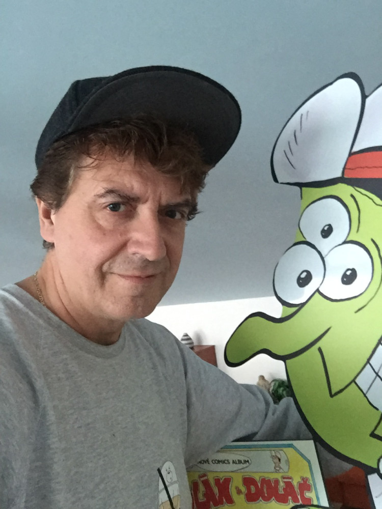 Kluk, který olámal Dikobrazu ostny. Jan Tatarka z Plumlova boduje na festivalech kresleného humoru