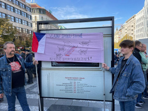 Na Václavském náměstí protestovaly tisíce lidí. Chtěly demisi vlády.