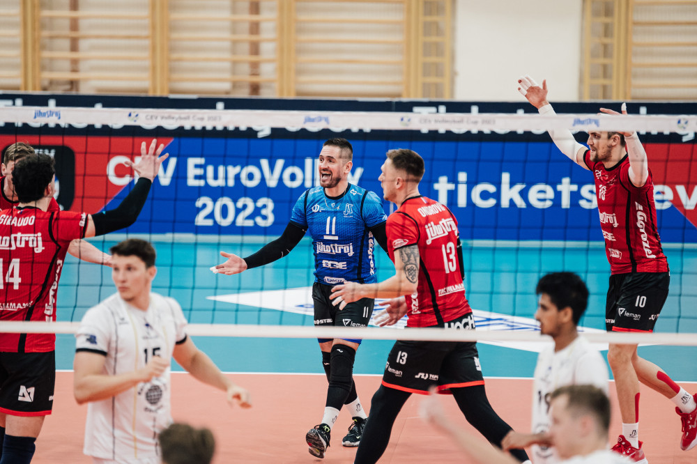 Volejbalisté Českých Budějovic hladce postoupili do play off Poháru CEV
