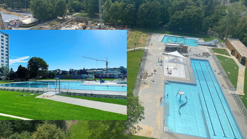 Kyjovské koupaliště před a po rekonstrukci