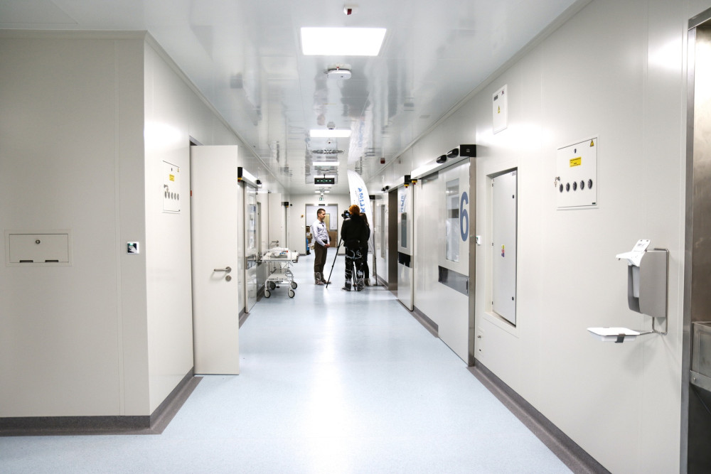 Nově opravené operační sály.