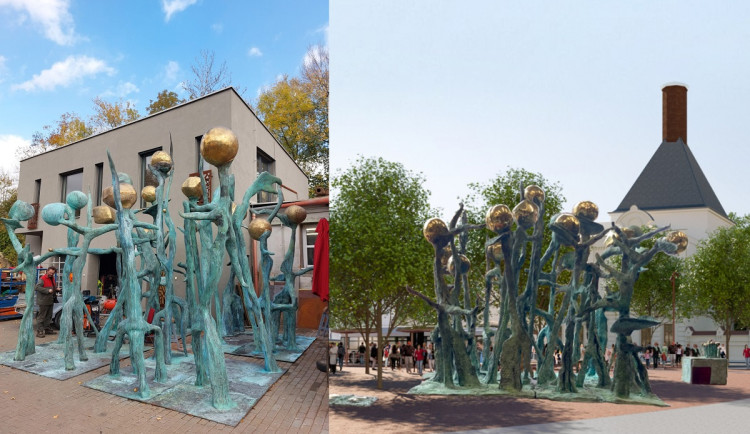 Brno se zpožděním dokončuje Mendlovo náměstí. Na plac postaví kritizovanou sochu