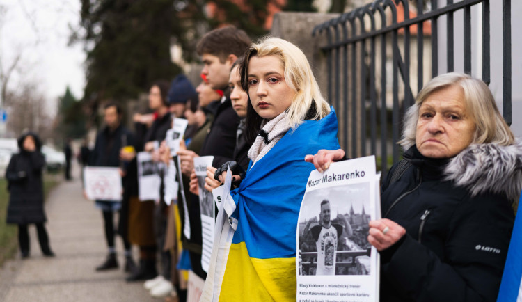 FOTOGALERIE: Ne Rusům na olympiádě! Lidé protestovali před sídlem olympijského výboru