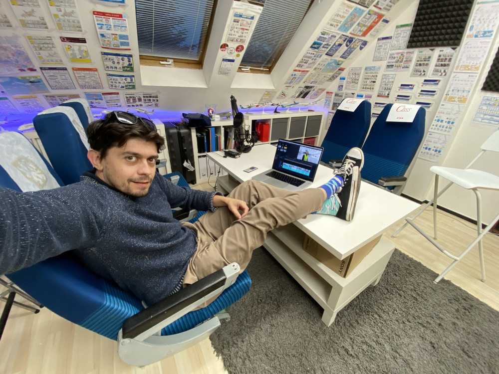 Rosťa má nejsledovanější letecký kanál v Česku. Točil cestu tygrů i největší nákladní letadlo