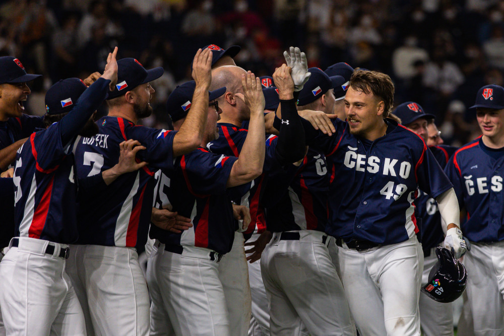 Čeští baseballisté porazili na prestižním turnaji Čínu. Pomohl i Mužíkův homerun
