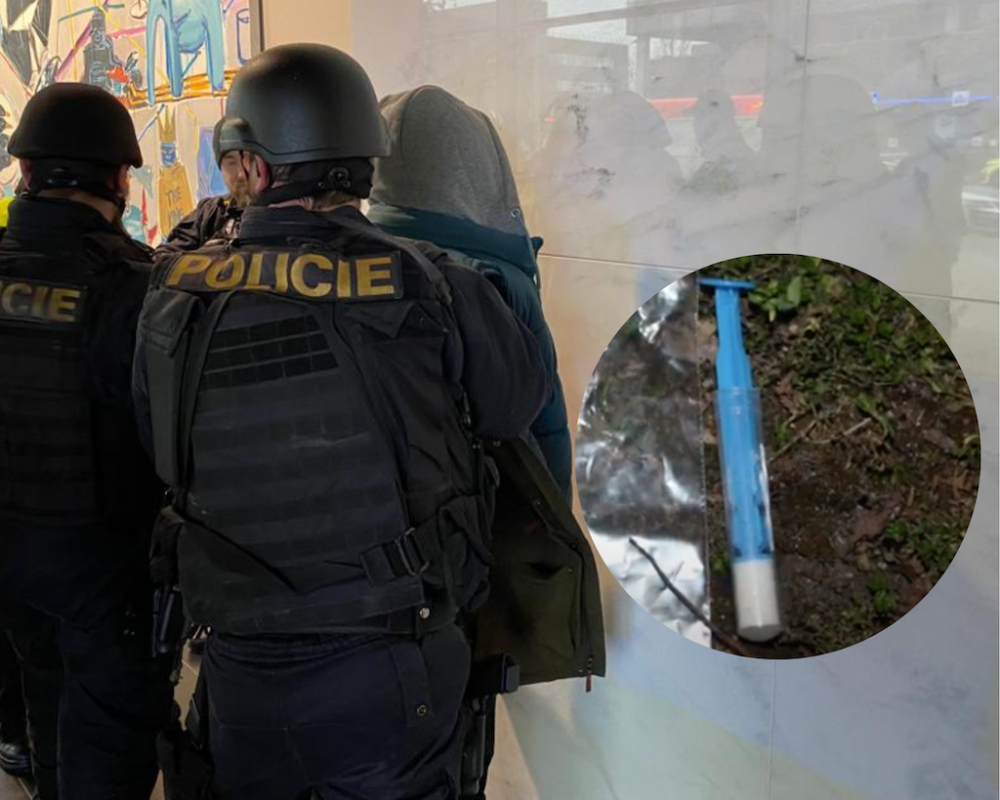 Lidé z brněnského sídliště pozorovali, jak létají vzduchem stříkačky s pervitinem