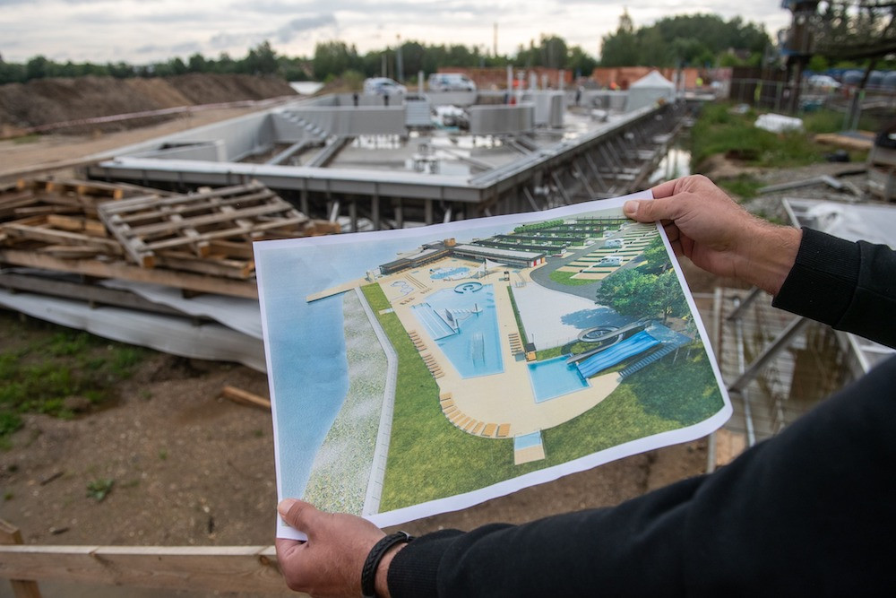 Kolem nového koupaliště v České Lípě vyroste v budoucnu celý rekreační areál