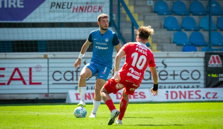 Slovan vydřel výhru nad Pardubicemi. Jediným gólem rozhodl Frýdek