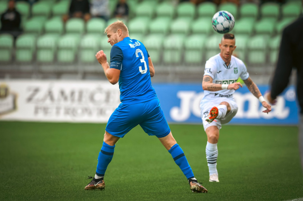 Momentka ze zápasu s Karvinou.