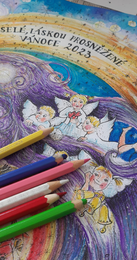 Kalendáře ručně nakreslila výtvarnice Johanka Audesová.