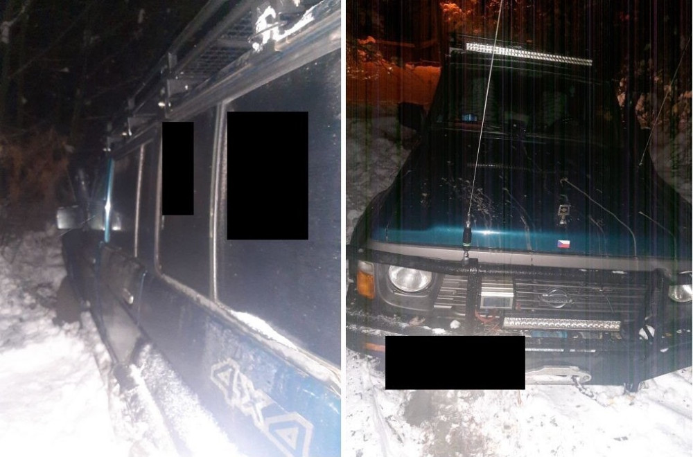 Opilý řidič sjel ze silnice na zahradu, kde zapadl. Hlídce nadýchal 2,64 promile