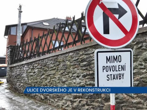 Ulice Dvorského v Třebíči je v rekonstrukci, řidiči neprojedou