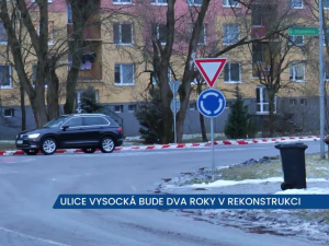 Ulici Vysocká ve Žďáru nad Sázavou čeká dvouletá rekonstrukce, řidiči ji od jara neprojedou