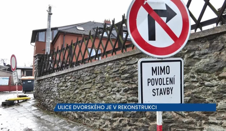 Ulice Dvorského v Třebíči je v rekonstrukci, řidiči neprojedou