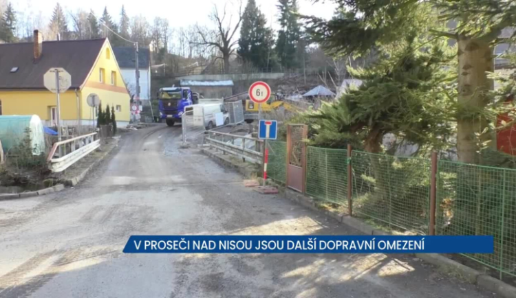 Proseč nad Nisou opět trápí další uzavírka kvůli modernizaci tramvajové trati