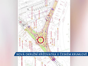 Nová okružní křižovatka v Českém Krumlově se bude stavět za částečné uzavírky