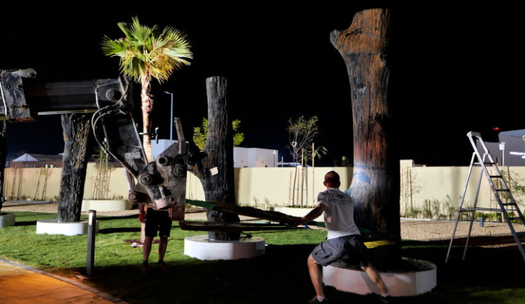 Sedm monumentálních dřevěných plastik z 6500 let starého subfosilního dubu z České republiky zdobí největší hinduistický chrám, který se dnes slavnostně otvírá v Abú Zabí