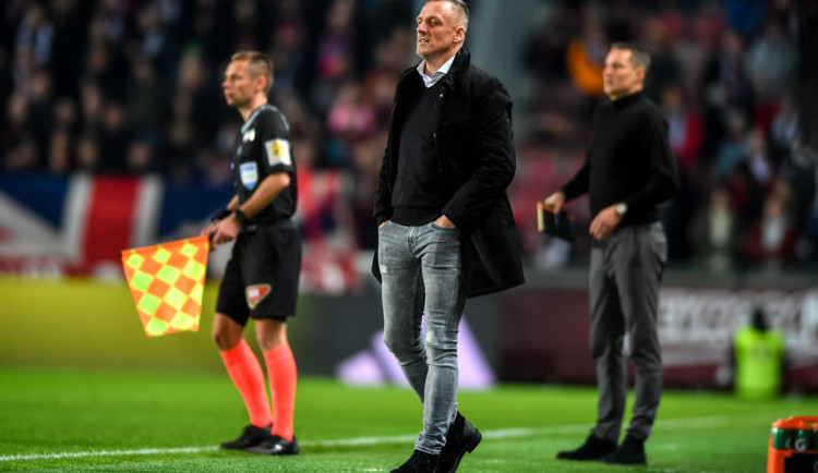 Problémy před Spartou, sedm hráčů mělo virózu. Cením si výkonu, řekl po utkání trenér Slovanu Kozel