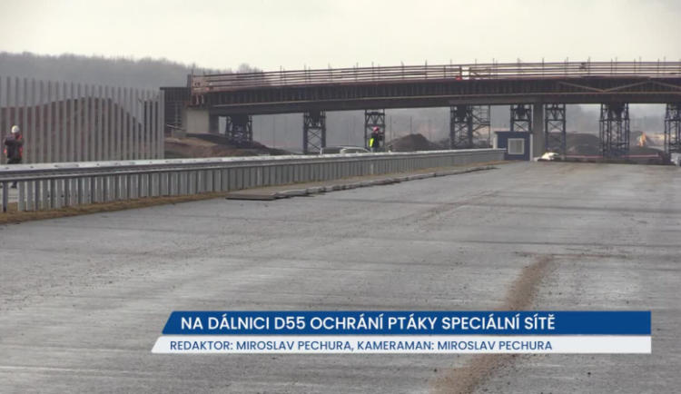 Na vznikající dálnici D55 budou unikátní sítě, ochrání zvířata i řidiče