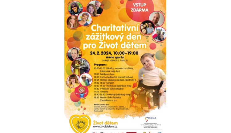 Přijďte v sobotu 24.2. do Arény sportu v Praze 5! Čeká vás celodenní zážitkový program!