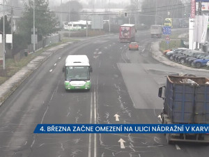 Řidiči pozor, v pondělí 4. března začíná dopravní omezení na ulici Nádražní v Karviné