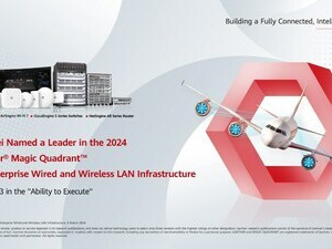 Společnost Huawei byla ve zprávě Magic Quadrant™ 2024 společnosti Gartner® jmenována lídrem v oblasti podnikové kabelové a bezdrátové síťové infrastruktury a podařilo se jí získat tři nejvyšší ocenění v kategorii „Ability to Execute"