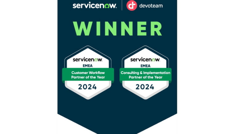 Devoteam získal dvě ocenění ServiceNow 2024 Partner Awards v regionu EMEA