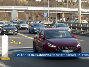  Hlavní práce na Barrandovském mostě skončí už letos, místu se ve špičkách raději vyhněte