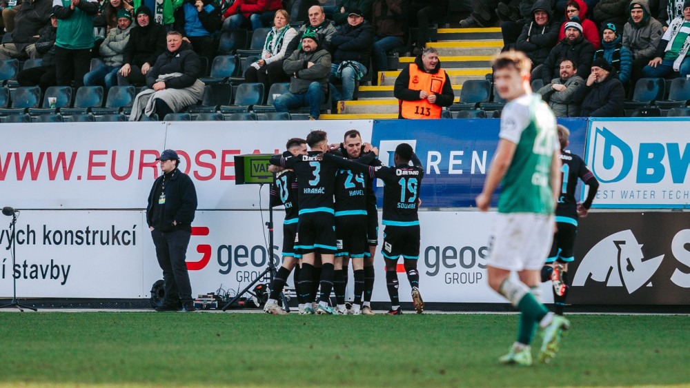 Plzeňští fotbalisté využili v Jablonci díky Chorému přesilovku a vyhráli 2:1