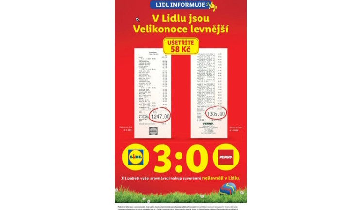 Notářsky ověřeno: Již potřetí vyšel srovnávací nákup nejlevněji v Lidlu