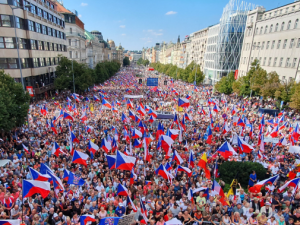 Živě: Demonstrace "Za Českou republiku"