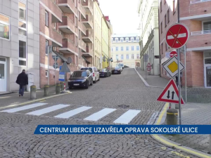 Oprava Sokolské ulice v Liberci opět uzavřela centrum stotisícového města, očekávejte objízdnou trasu