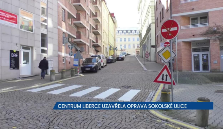 Oprava Sokolské ulice v Liberci opět uzavřela centrum stotisícového města, očekávejte objízdnou trasu