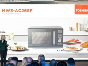 Společnost Toshiba představila nový design – novou mikrovlnnou troubu New Air Fry Microwave Oven na setkání Evropské obchodní konference 2024 v Řecku