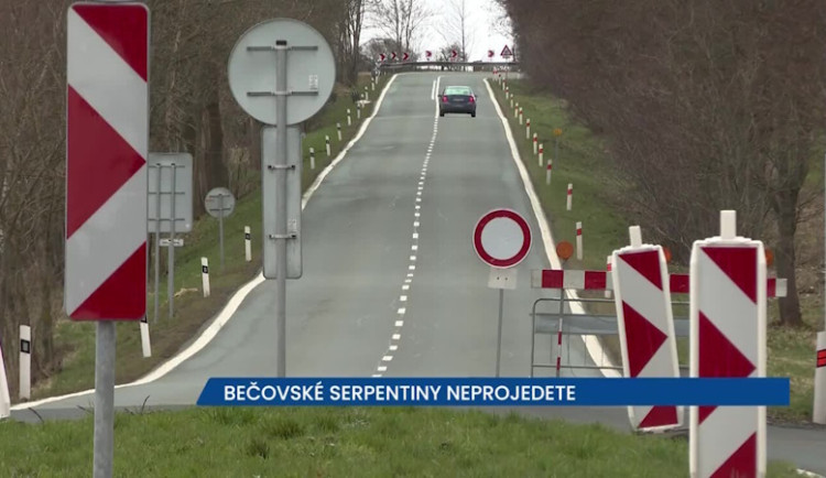 Bečovské serpentiny na Plzeň neprojedete, komunikace I/20 je uzavřena až po Krásné údolí