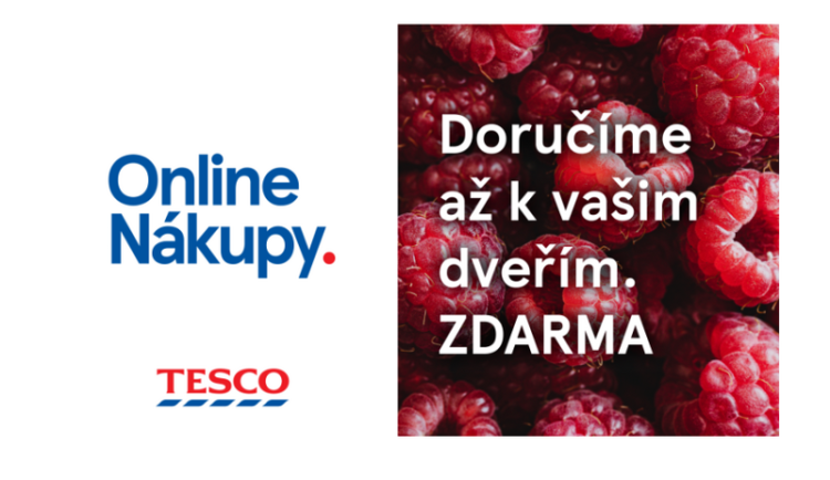 Tesco Online doručí zdarma nákupy až k vašim dveřím v Brně, Ostravě a okolí