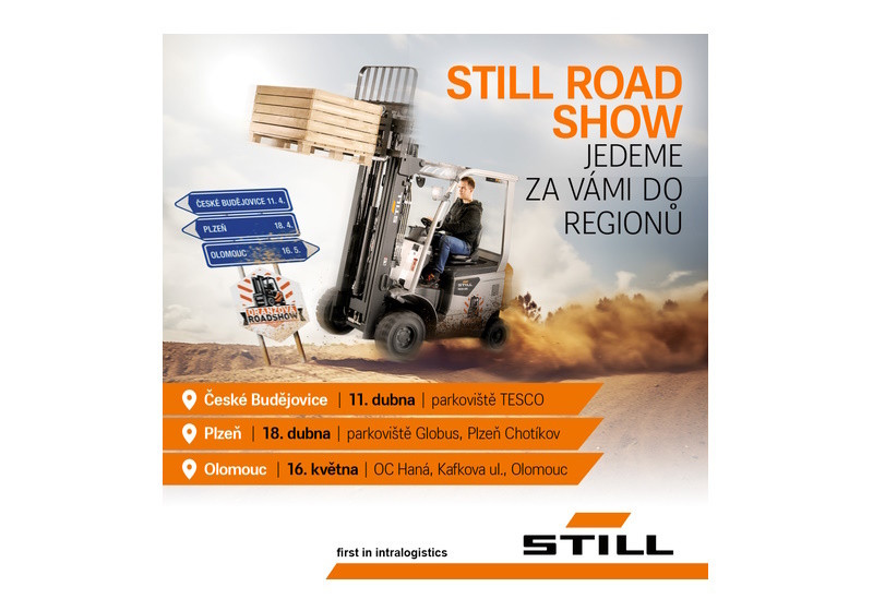 Společnost STILL ČR vyráží na roadshow. Manipulační techniku předvede v třech českých městech