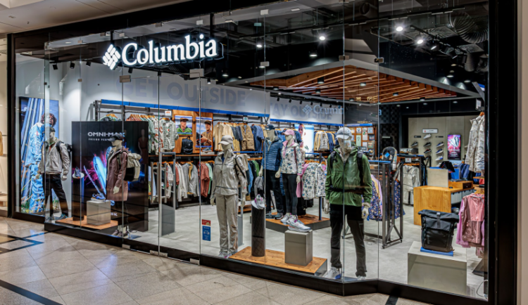Columbia otevřela v pražském obchodním centru Palladium svoji značkovou vlajkovou prodejnu