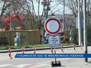 Olomoucká ulice v Brně je neprůjezdná, rekonstruuje se vodovod, řidiči by v místě měli dát pozor