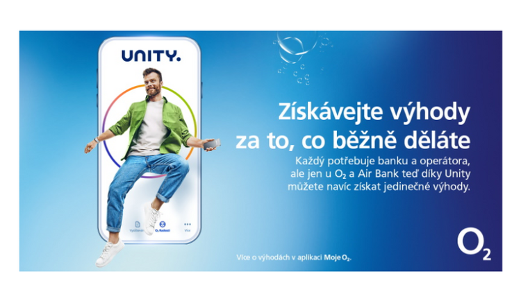 Spolupráce O2 a Air Bank se prohlubuje, nově pod hlavičkou UNITY. K novému telefonu získají zákazníci LED televizi zdarma