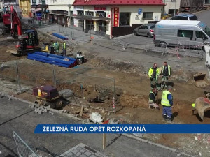 Železná Ruda je opět rozkopaná, na řidiče čekají uzavírky