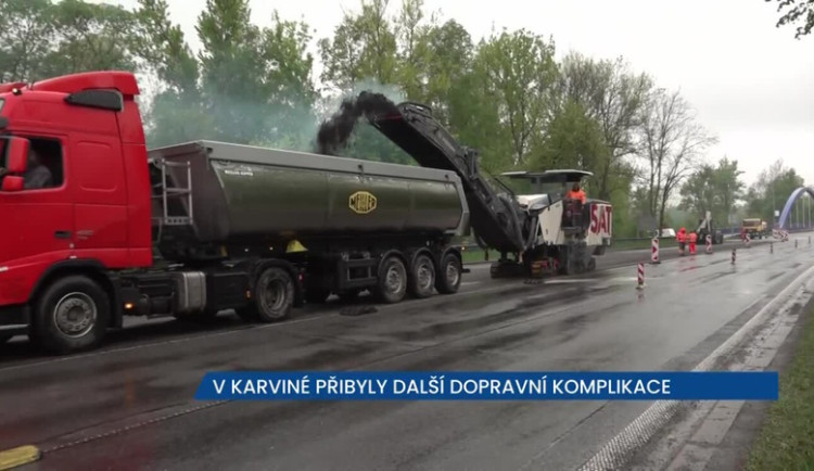 V Karviné musí řidiči počítat s kolonami, opravuje se několik důležitých tahů městem