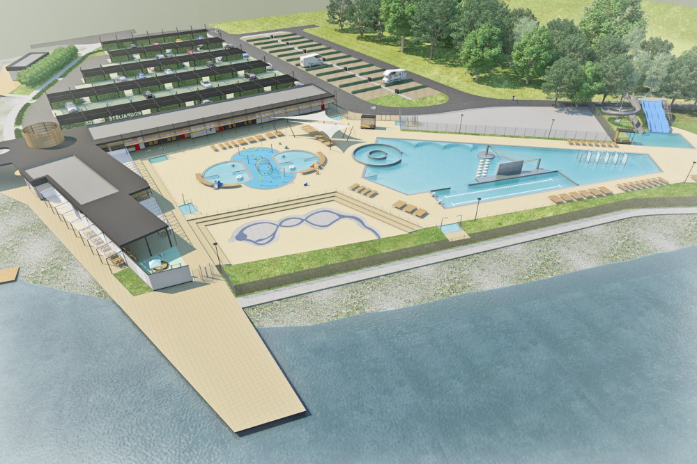 Nové koupaliště  v Dubici.
