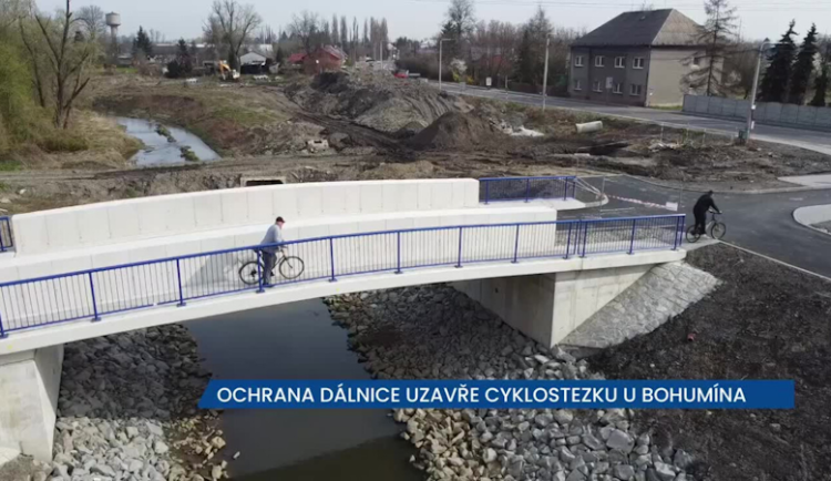 Ochrana dálnice uzavře cyklostezku u Bohumína, řidiči by měli dát pozor na zvýšený počet cyklistů