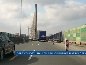 Opravy mostu na pražské Jižní spojce potrvají až do července